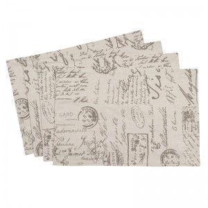 One Allium Way Noren Old Fashioned Script Placemat ONAW3197